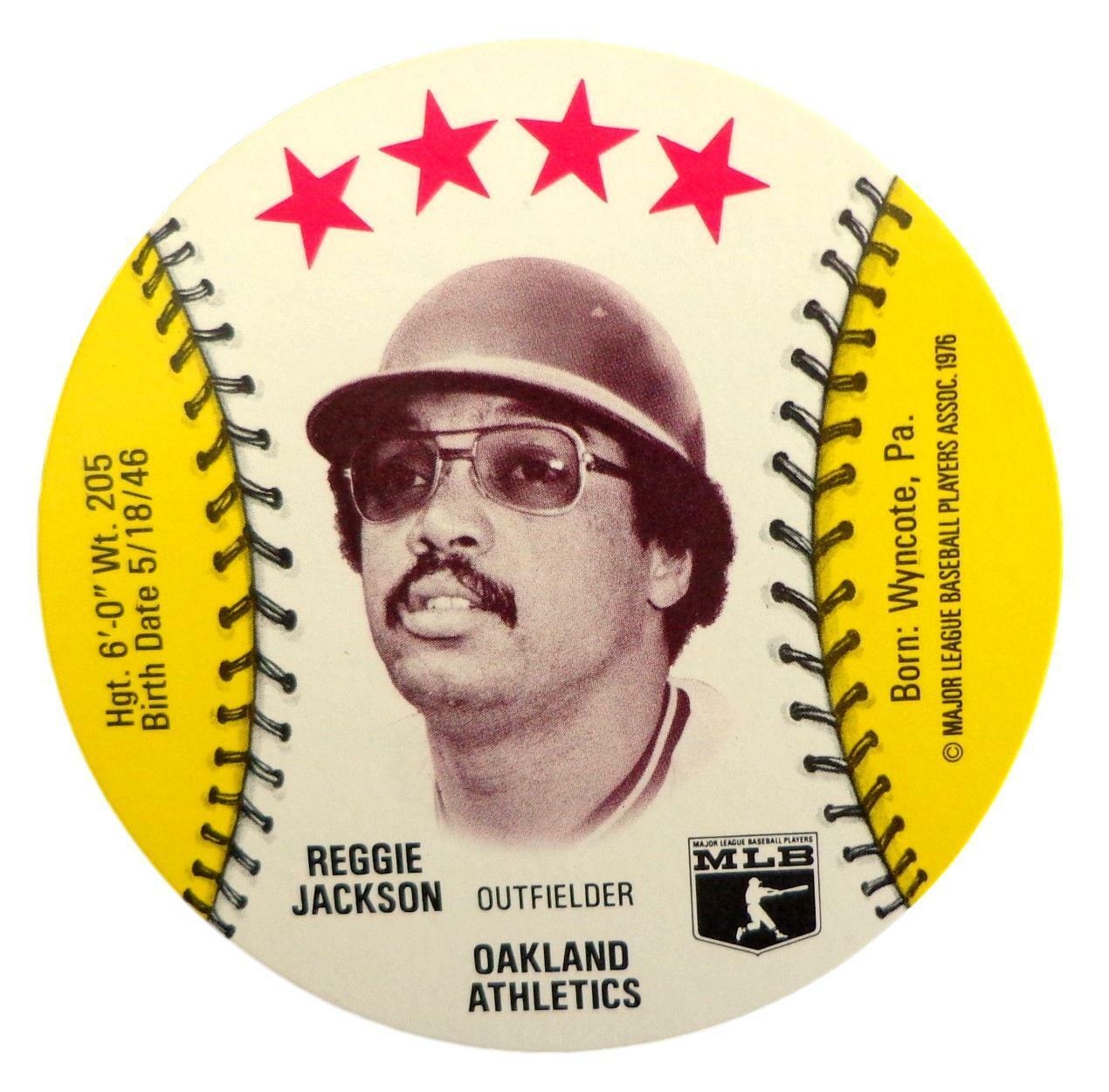 Lot of 10 - 1976 MSA Isaly's Discs Reggie Jackson HOF Oakland Gem Mint 153885