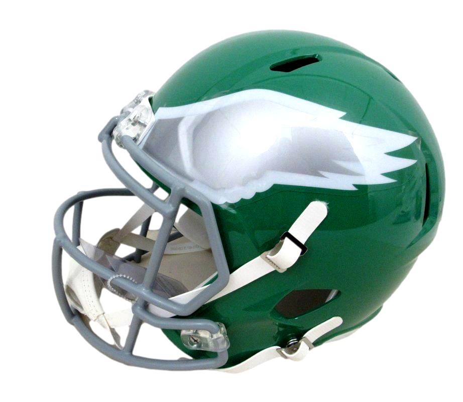 Brandon Graham Signed/Inscr Full Size Kelly Replica Helmet Eagles JSA 183390