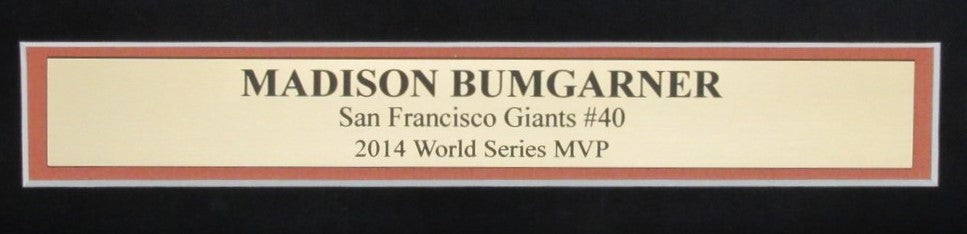 Madison Bumgarner San Francisco Giants Autographed 16x20 Photo Framed PSA 189608