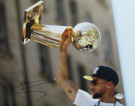 Steph Curry Autographed 11x14 Photo Golden State Warriors PSA/DNA