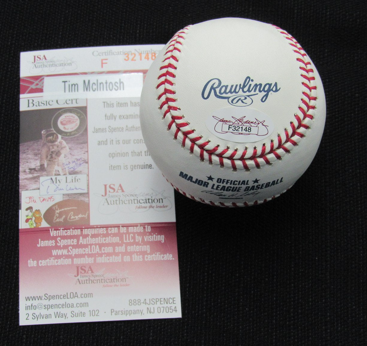 Tim McIntosh Signed/Auto Yankees 100th OML Baseball JSA  186772