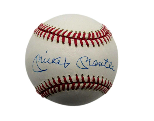 Mickey Mantle HOF Single Signed OAL Baseball New York Yankees PSA/DNA 190537