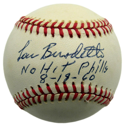 Lou Burdette Autographed/Inscribed ONL Baseball Milwaukee Braves JSA