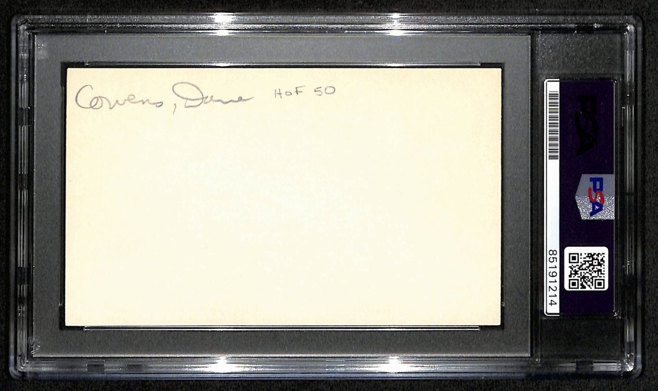 Dave Cowens HOF Signed/Auto 3x5 Index Card Boston Celtics PSA/DNA 188561