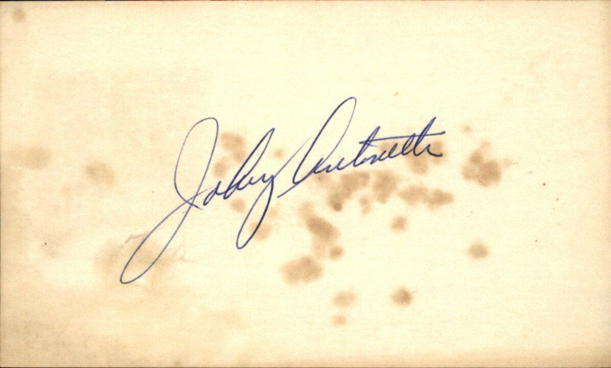 John Antonelli Giants/Braves d.2020 Signed/Autographed 3x5 Index Card 162586