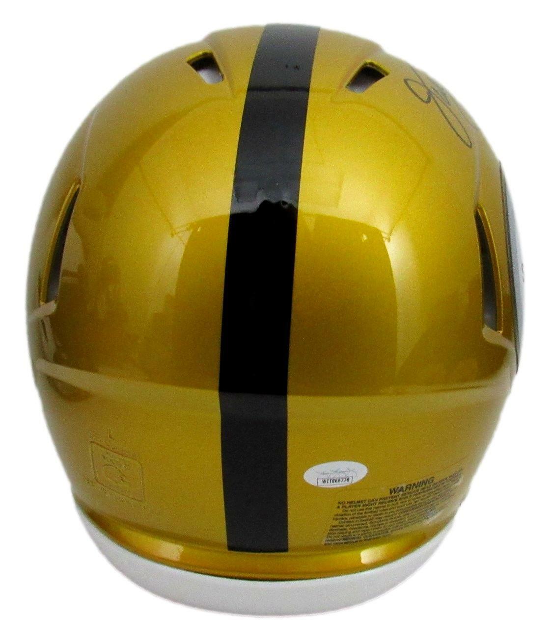 Jack Lambert HOF Signed Steelers Full Size Flash Authentic Helmet JSA 164404