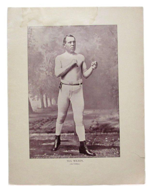 Tug Wilson  Boxer 1895 Boxing Gladiators 11x15 Supplement Poster.