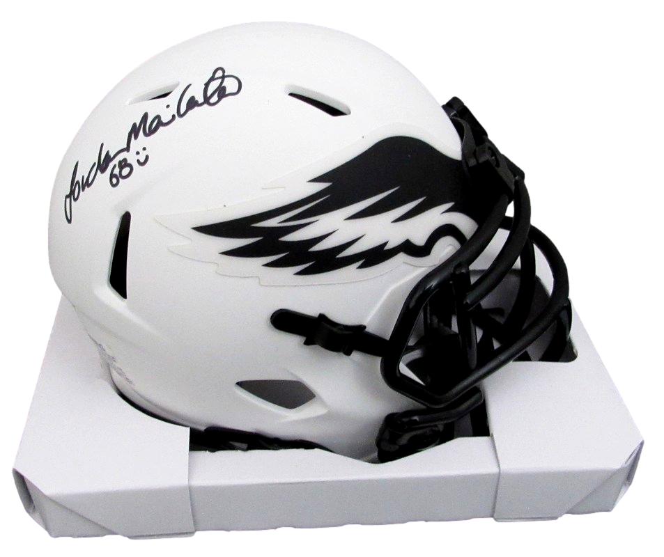 Jordan Mailata Autographed Mini Lunar Eclipse Football Helmet Eagles JSA 183539