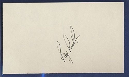 Ray Perkins Alabama Signed/Autographed 3x5 Index Card #1
