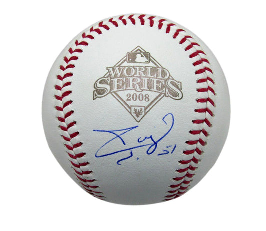 Carlos Ruiz Signed 2008 World Series Baseball Phillies JSA 185375