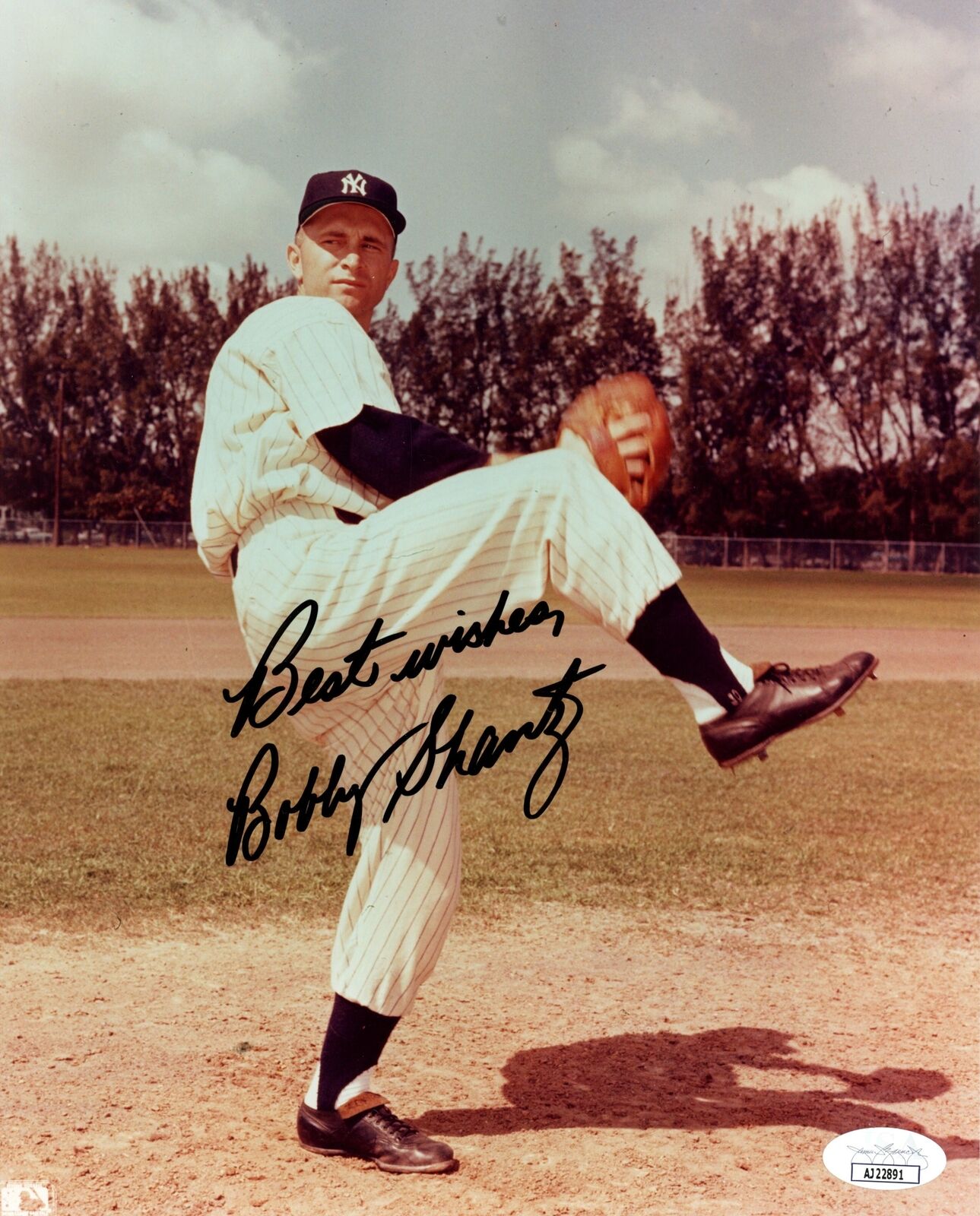 Bobby Shantz Autographed/Inscribed 8x10 Photo New York Yankees JSA 177856