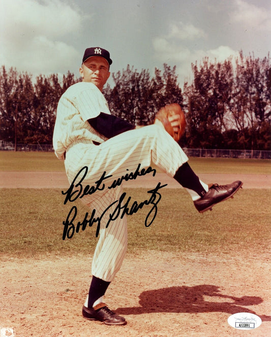 Bobby Shantz Autographed/Inscribed 8x10 Photo New York Yankees JSA 177856