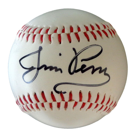 Jim Perry Autographed Semi-Pro League Baseball Minnesota Twins 179890