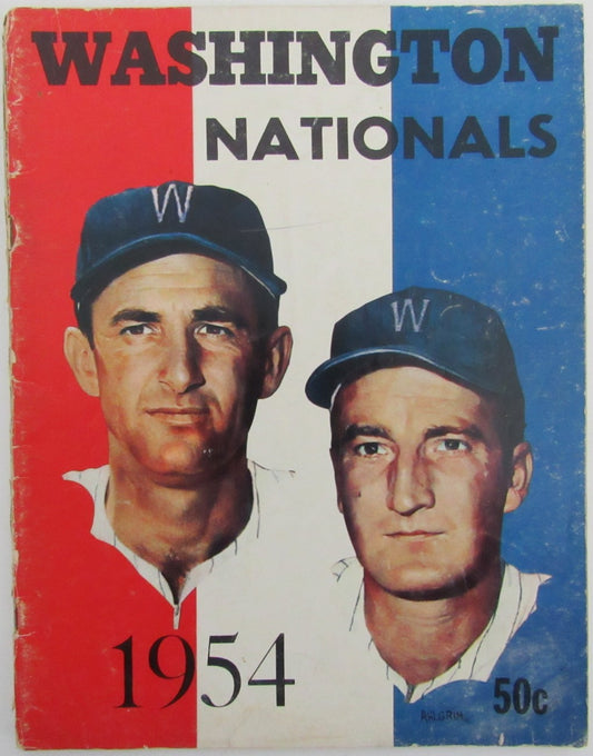 Vintage 1954 Washington Nationals Yearbook 175613