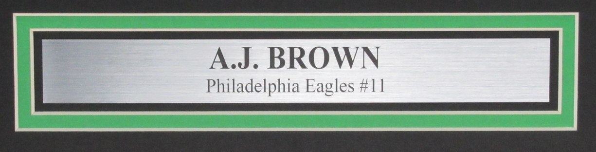 A.J. Brown Autographed 16x20 Photo Philadelphia Eagles Framed Beckett 193281