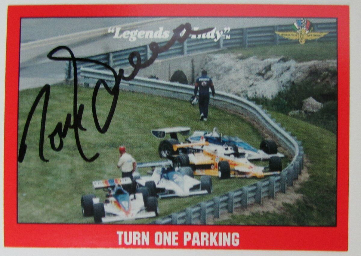 Tom Sneva Signed 1992 Legends of Indy #88 Turn One Parking Card 149747