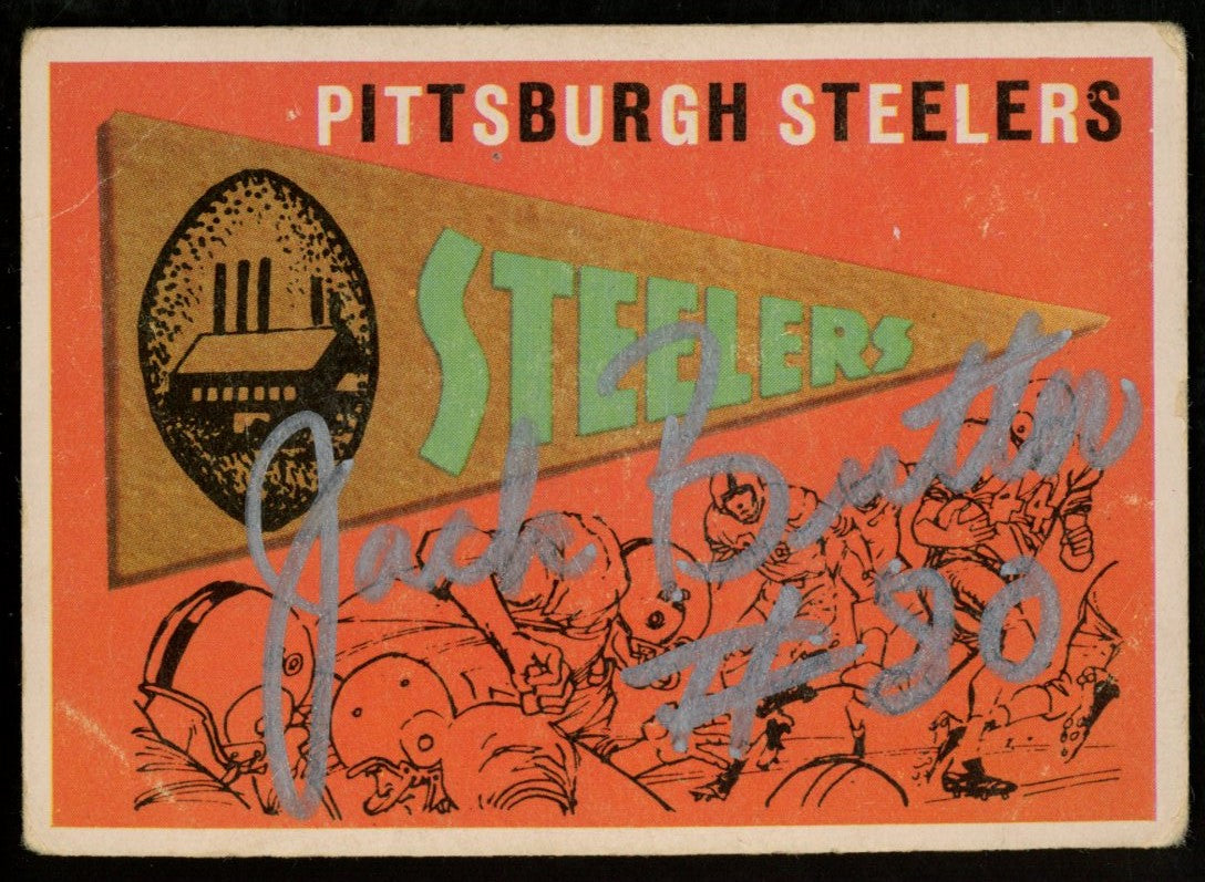 1959 TOPPS Football Card #9 Signed/Auto Jack Butler HOF Pittsburgh Steelers