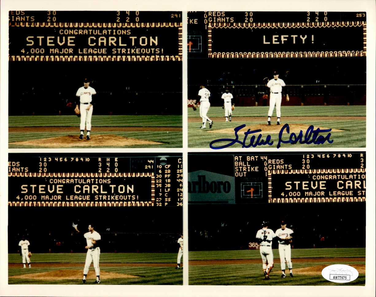 Steve Carlton HOF Signed/Autographed 8x10 Photo San Francisco Giants JSA 191514