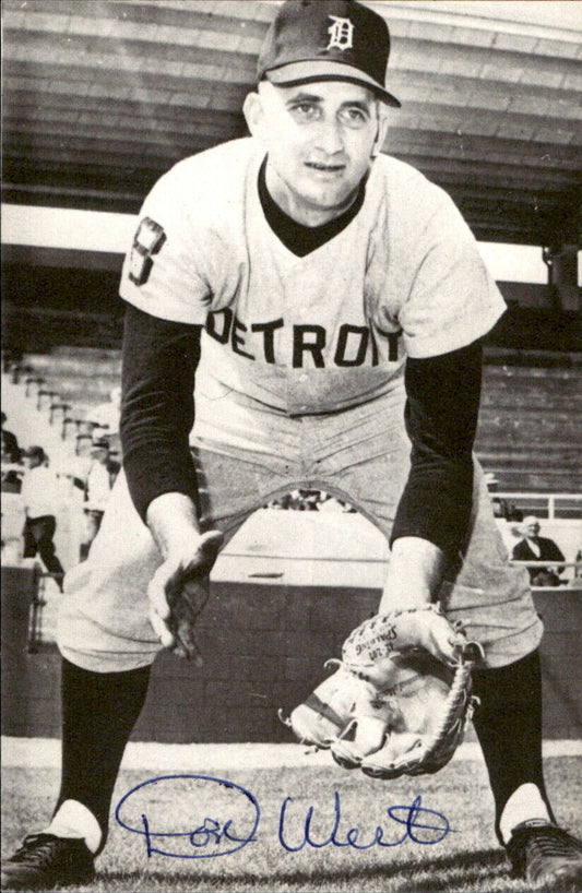Don Wert Tigers Signed/Autographed 3x5  Photo 179319