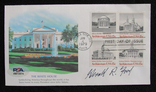 Gerald Ford Signed 1979 FDC Envelope Former President PSA/DNA 184649