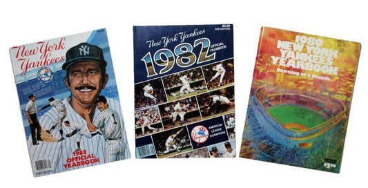 Lot of 3 New York Yankees Yeabooks 1980, 1982, 1983