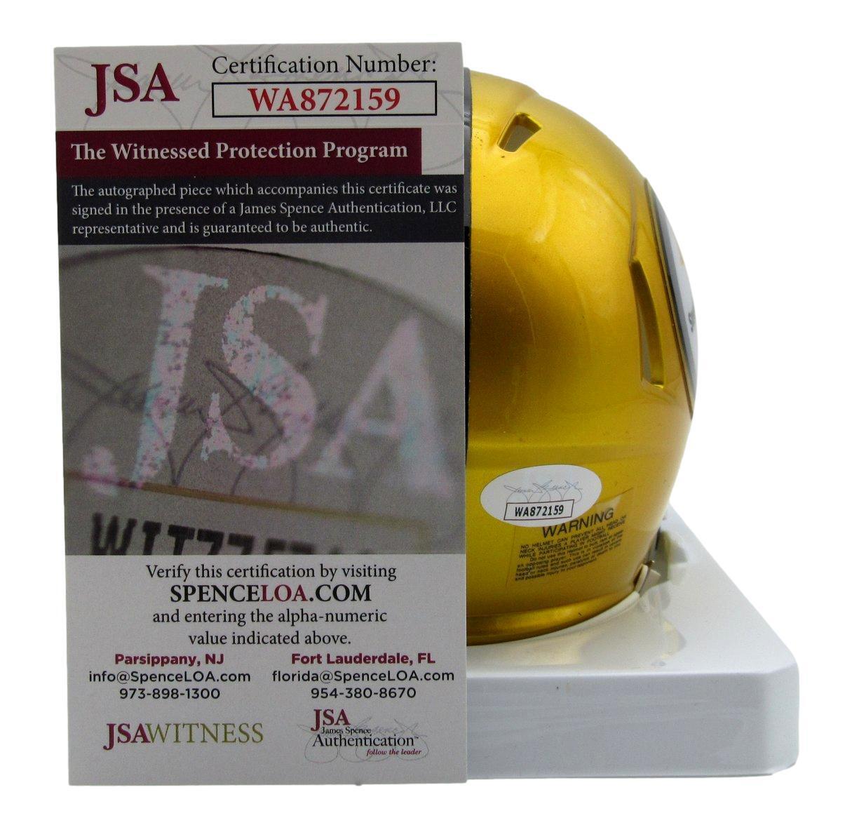 Donnie Shell HOF Autographed/Inscribed Flash Mini Helmet Steelers JSA 179781