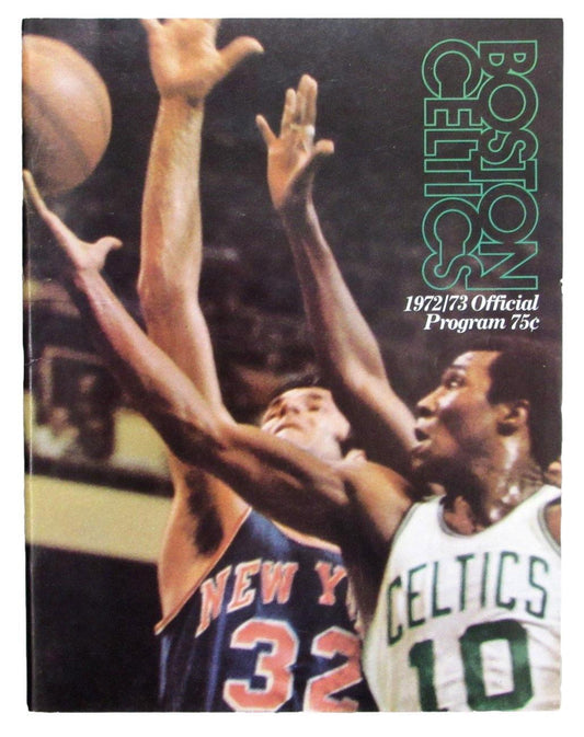 February 4, 1973 Boston Celtics vs. Philadelphia 76ers NBA Program