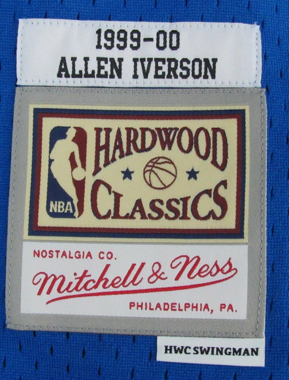 Allen Iverson HOF Autographed Royal Mitchell & Ness Jersey 76ers JSA 181842