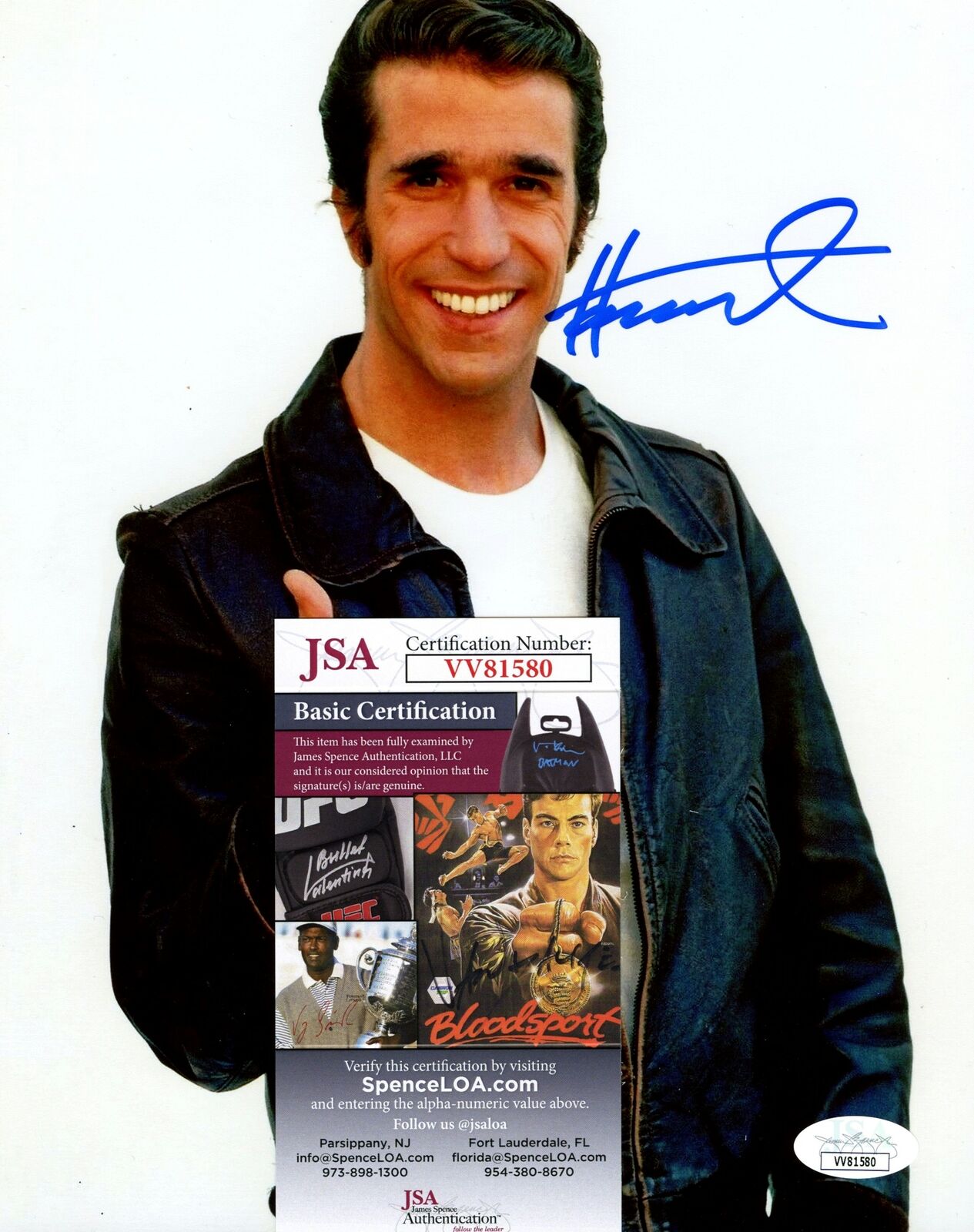 Henry Winkler "Happy Days" Signed/Autographed 8x10 Photo JSA 166188