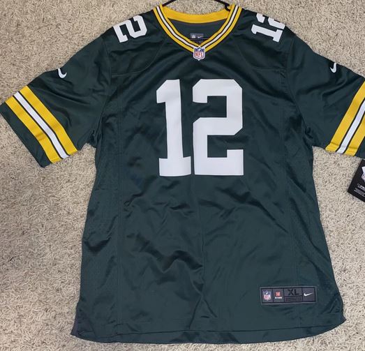 Aaron Rodgers Green Bay Packers Nike On Field XL Unsigned Jersey NWT 160596