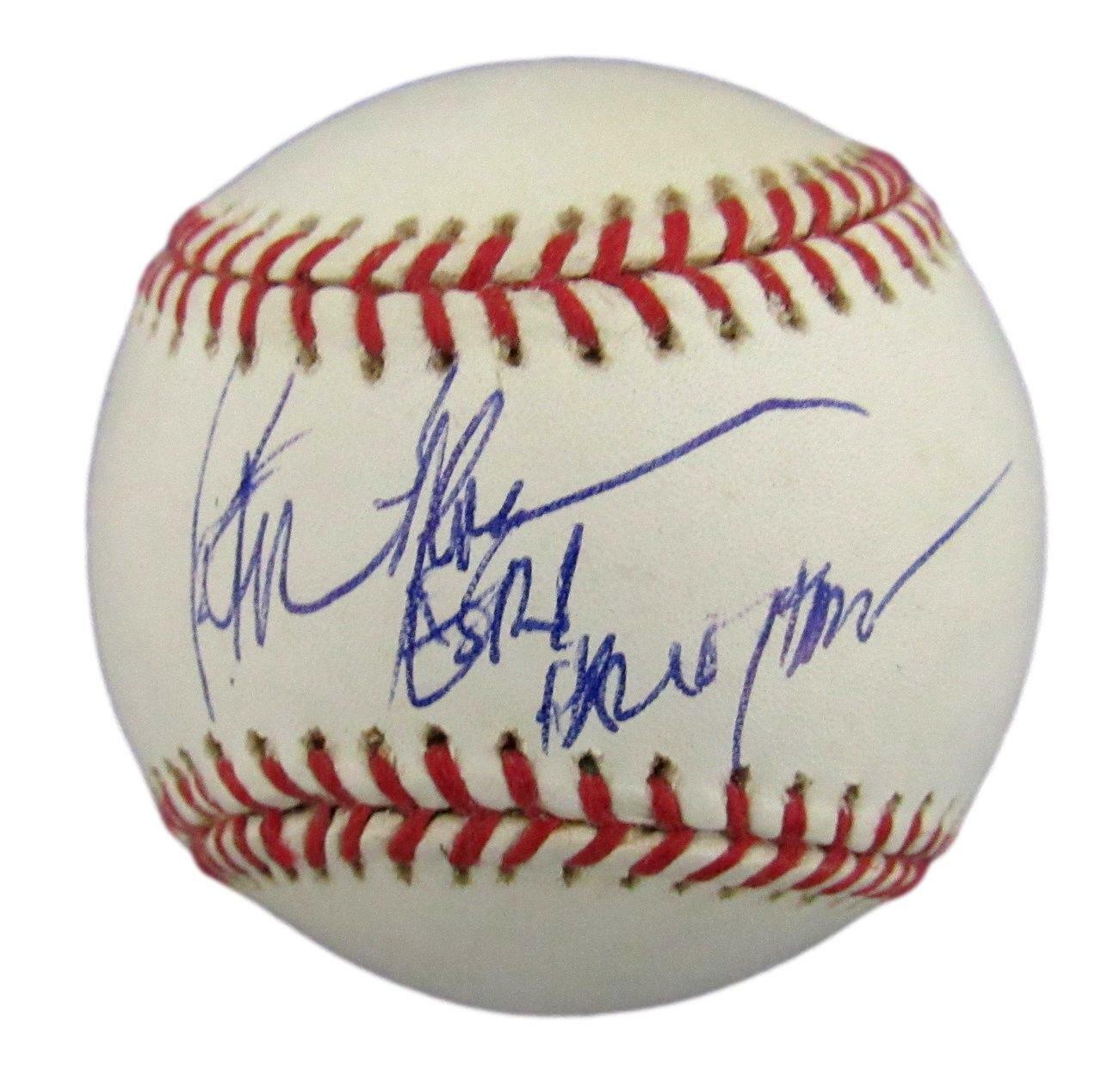 Peter Gammons ESPN HOF Signed Rawlings OML Baseball JSA 156180