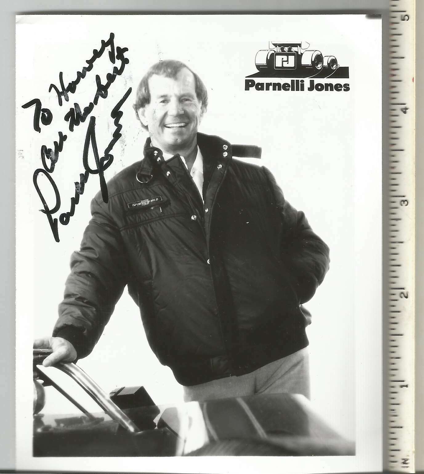 Parnelli Jones NASCAR Signed/Autographed 4x5 B/W  Photo 150775