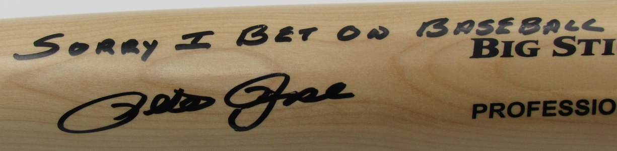 Pete Rose Signed/Insc Rawlings Big Stick Baseball Bat Cincinnati Reds JSA 193335