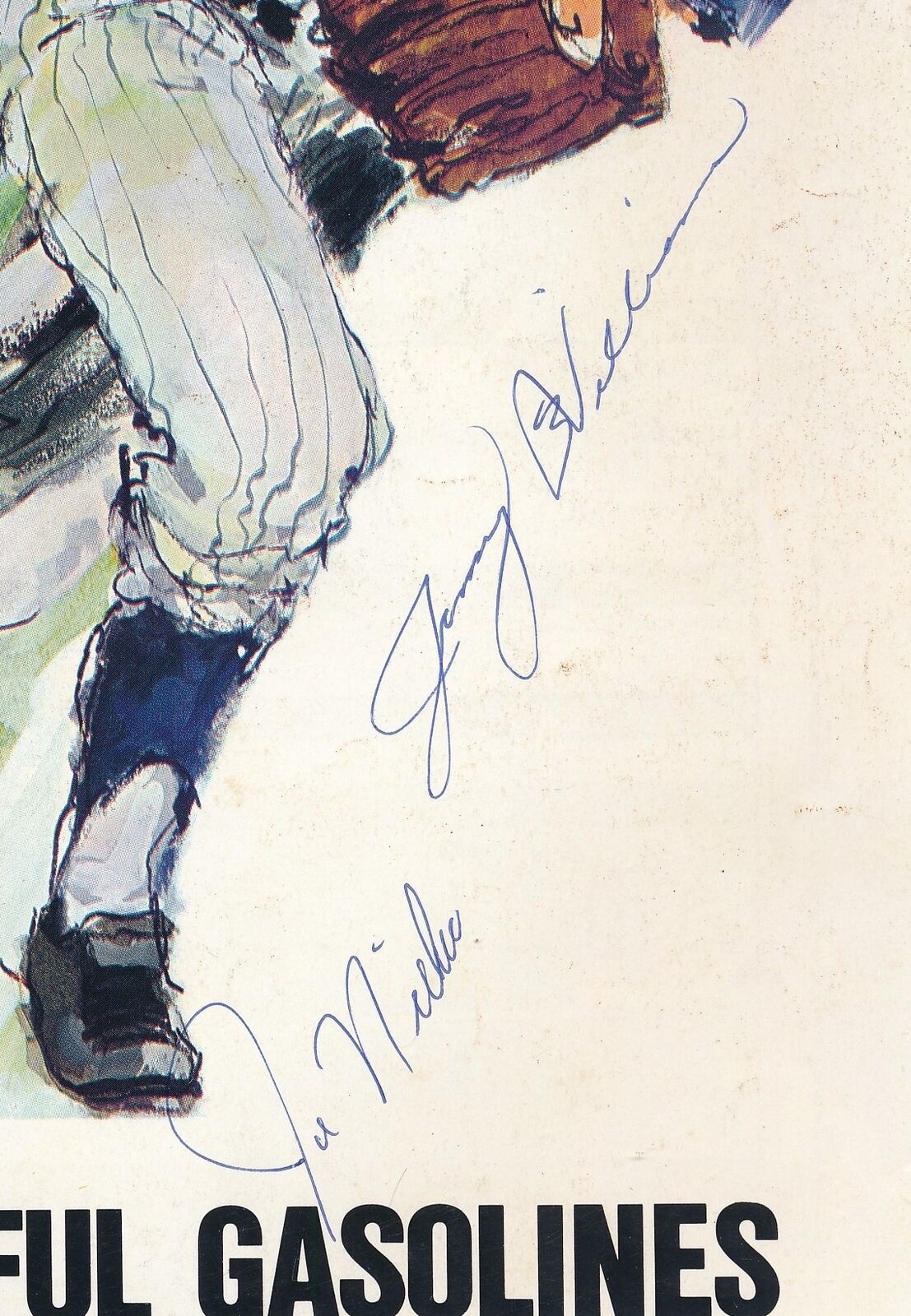 1969 Braves vs. Padres Joe Niekro/Jimmy Williams Dual-Autographed Program 178096
