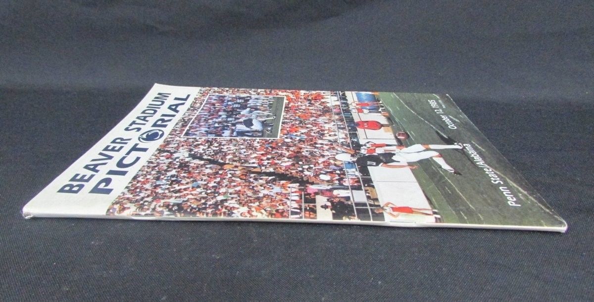 Penn State Beaver Stadium Pictorial Football Program 1985 vs Alabama 333