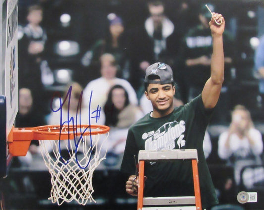 Gary Harris Autographed 11x14 Basketball Photo Michigan State Beckett