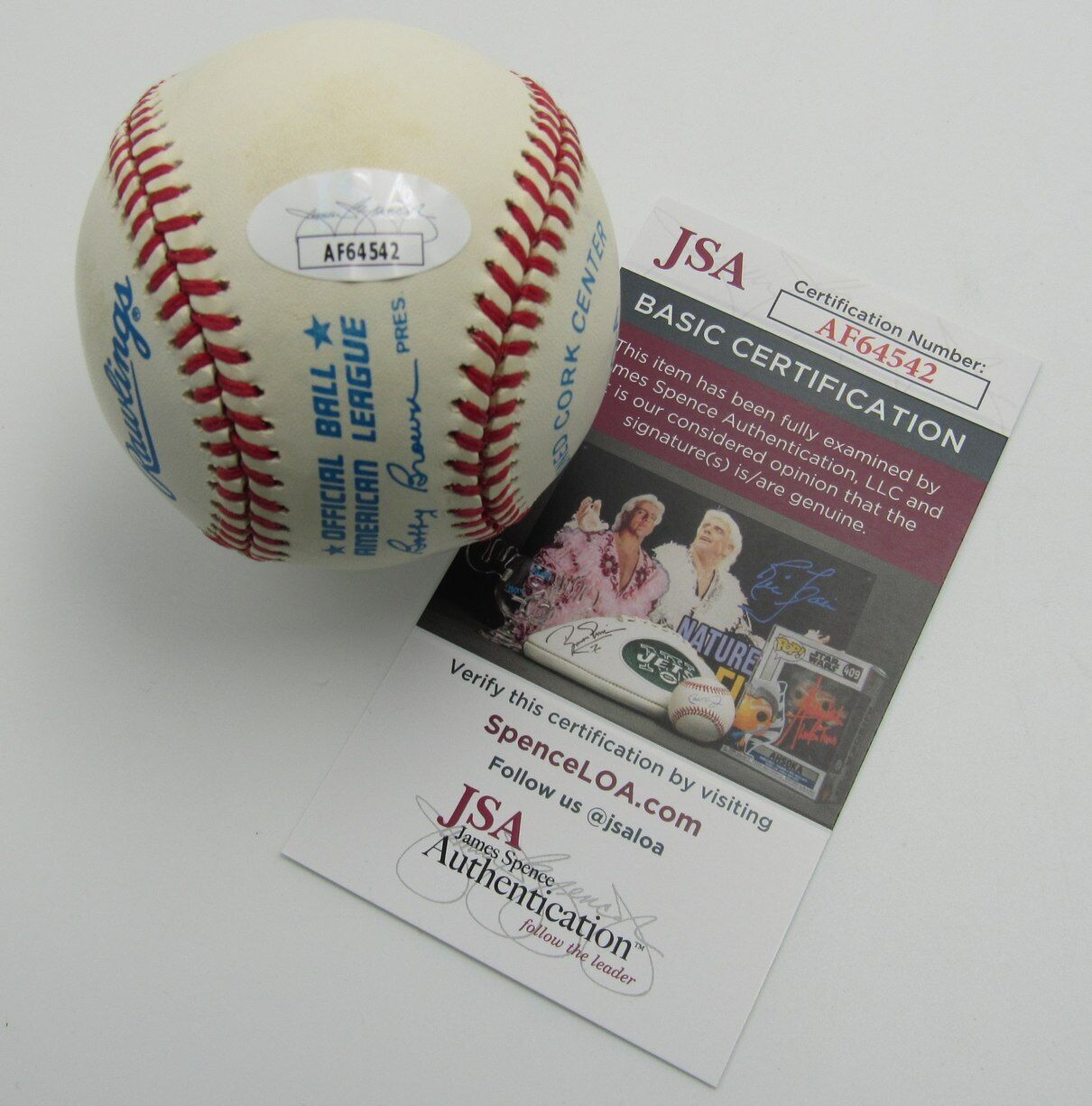 Bo Belinsky Autographed/Inscribed OAL Baseball Los Angeles Angels No-Hitter JSA