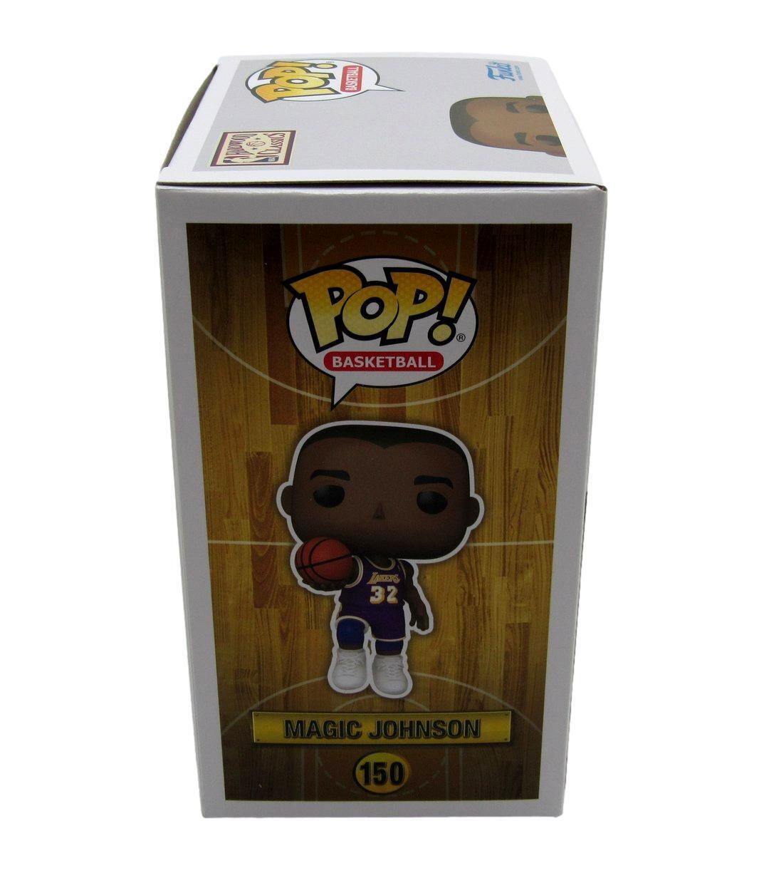 Magic Johnson Autographed Funko Pop! #150 Figurine Lakers Beckett 180031