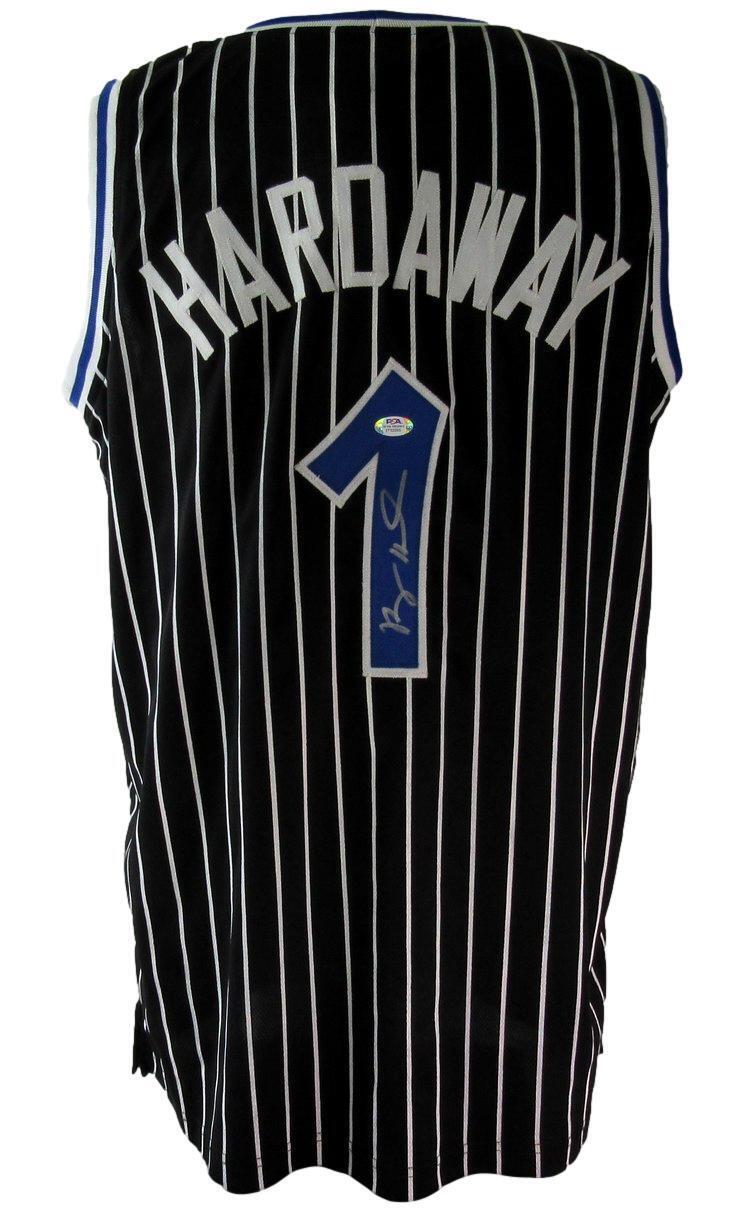 Anfernee Penny Hardaway Autographed Black Custom Jersey Orlando Magic PSA/DNA