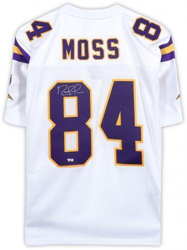 Randy Moss HOF Autographed Mitchell & Ness Football Jersey Vikings Fanatics