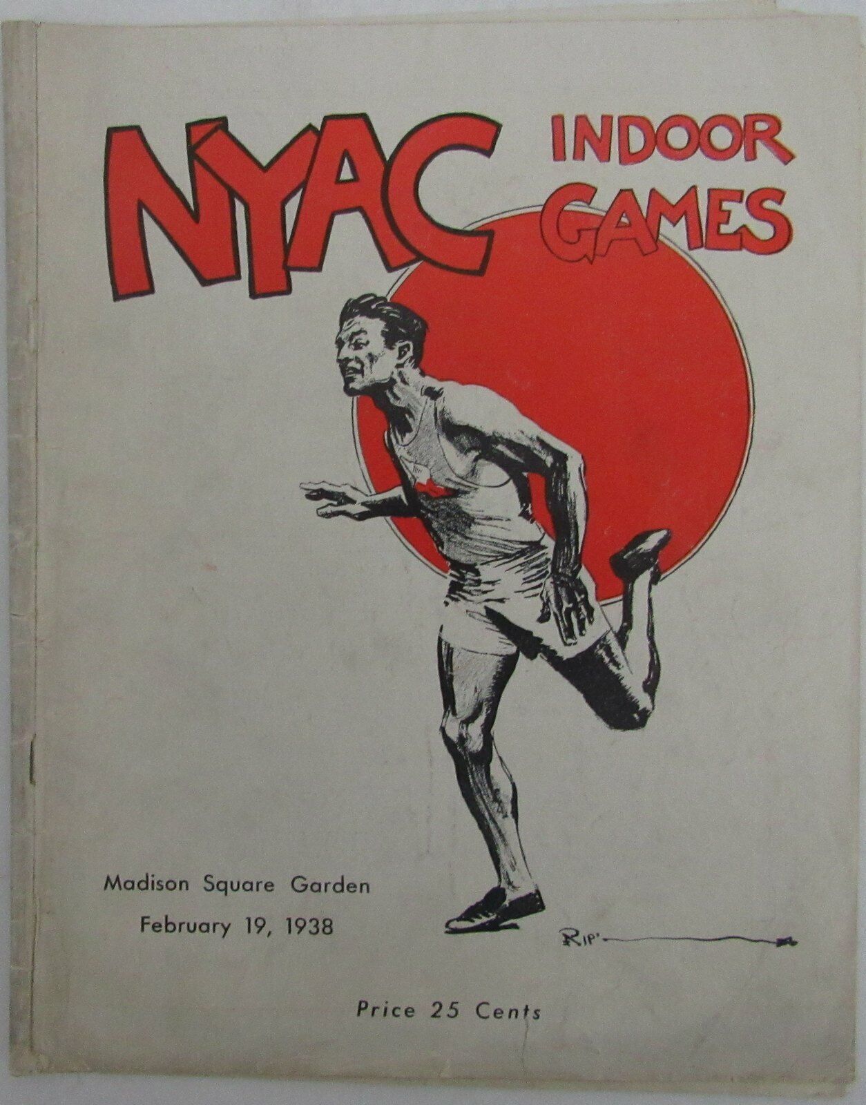 1938 New York Athletes Club Indoor Games Program at Madison Square Garden 144847