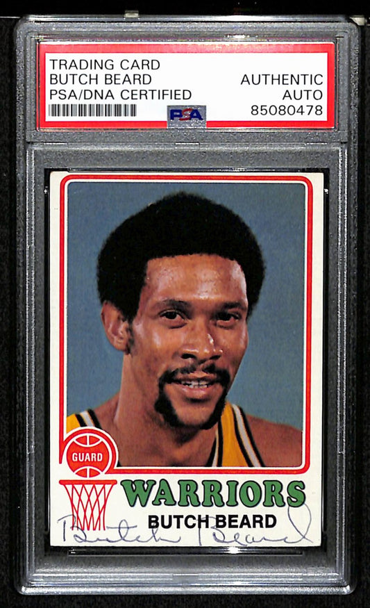 1973/74 TOPPS #136 Butch Beard Auto/Signed Card PSA/DNA 185447