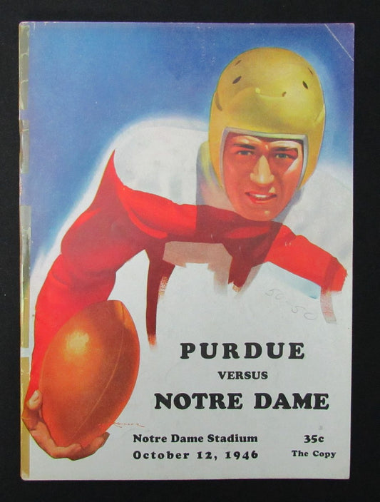 10/12/1946 Purdue vs. Notre Dame College Program 185924