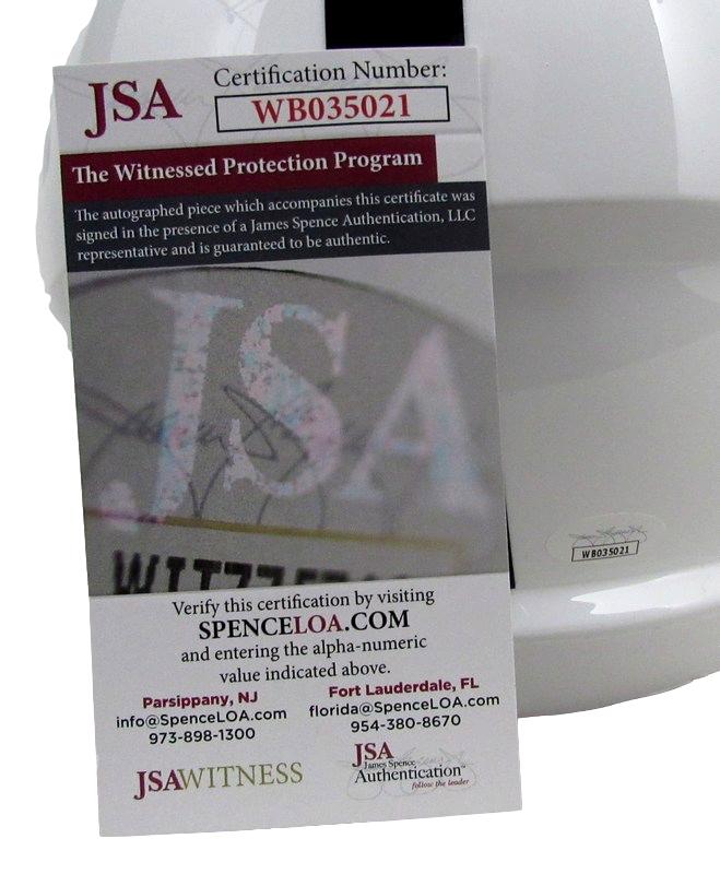 Drew Allar Autographed/Inscr Full Size Speed Replica Helmet Penn State JSA