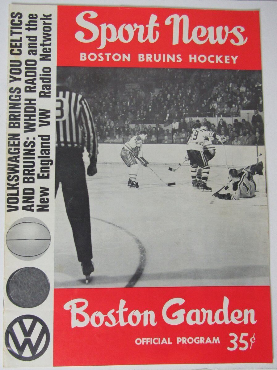 Boston Bruins NHL Hockey Program vs. New York Rangers 10/24/63 146231