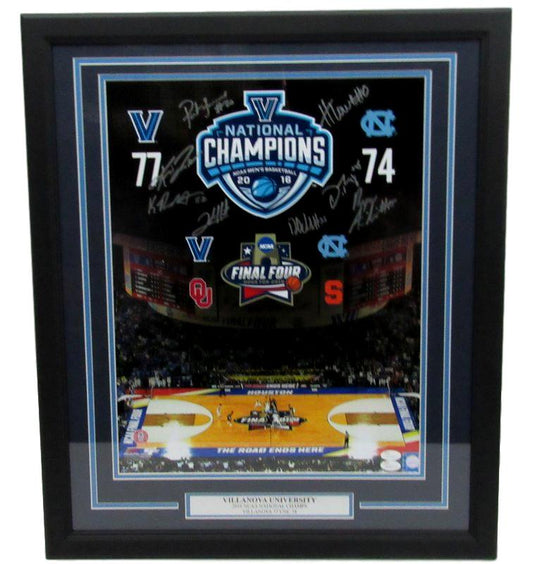 Villanova 2016 NCAA Champs Multi-Signed 16x20 Photo Framed JSA 130906