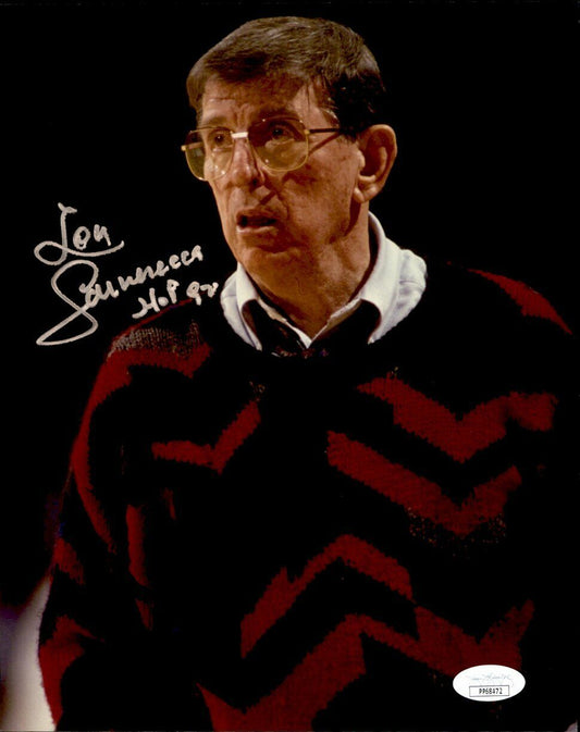 Lou Carnesecca St. John's Redmen  HOF Signed/Autographed 8x10 Photo JSA 160763