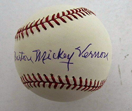 Mickey Vernon Pittsburgh Pirates Autographed/Signed Baseball JSA 129136