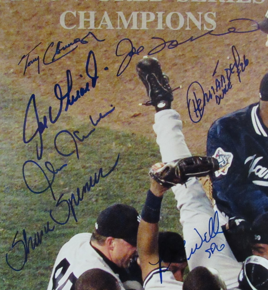 1998 World Series Champs New York Yankees Team Signed 16x20 Photo PSA/DNA 191584