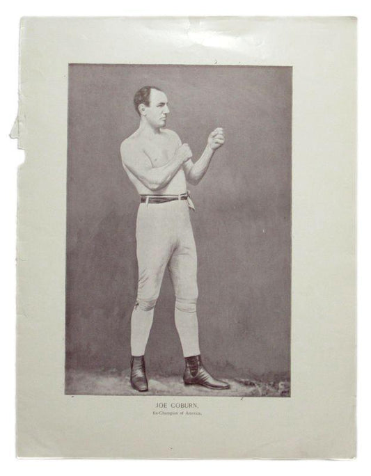 Joe Coburn Boxer 1895 Boxing Gladiators 11x15 Supplement Poster